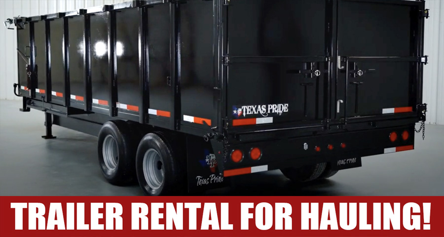 Let us do it, or rent a trailer!